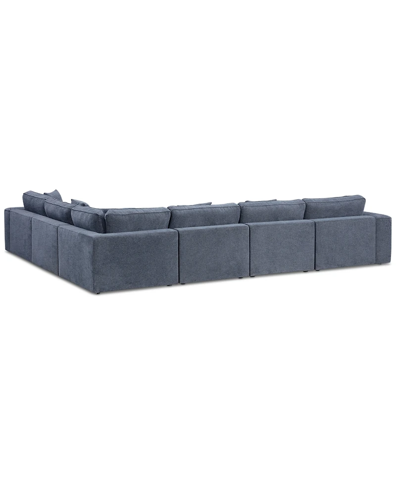 Nycolle -Pc. Modular Fabric L-Shape Sectional