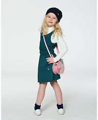 Deux par Deux Girl Hairy Knit Beret Navy - Toddler|Child
