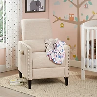 Streamdale Contemporary Push-Back Recliner with Nailhead Accents for Relaxation