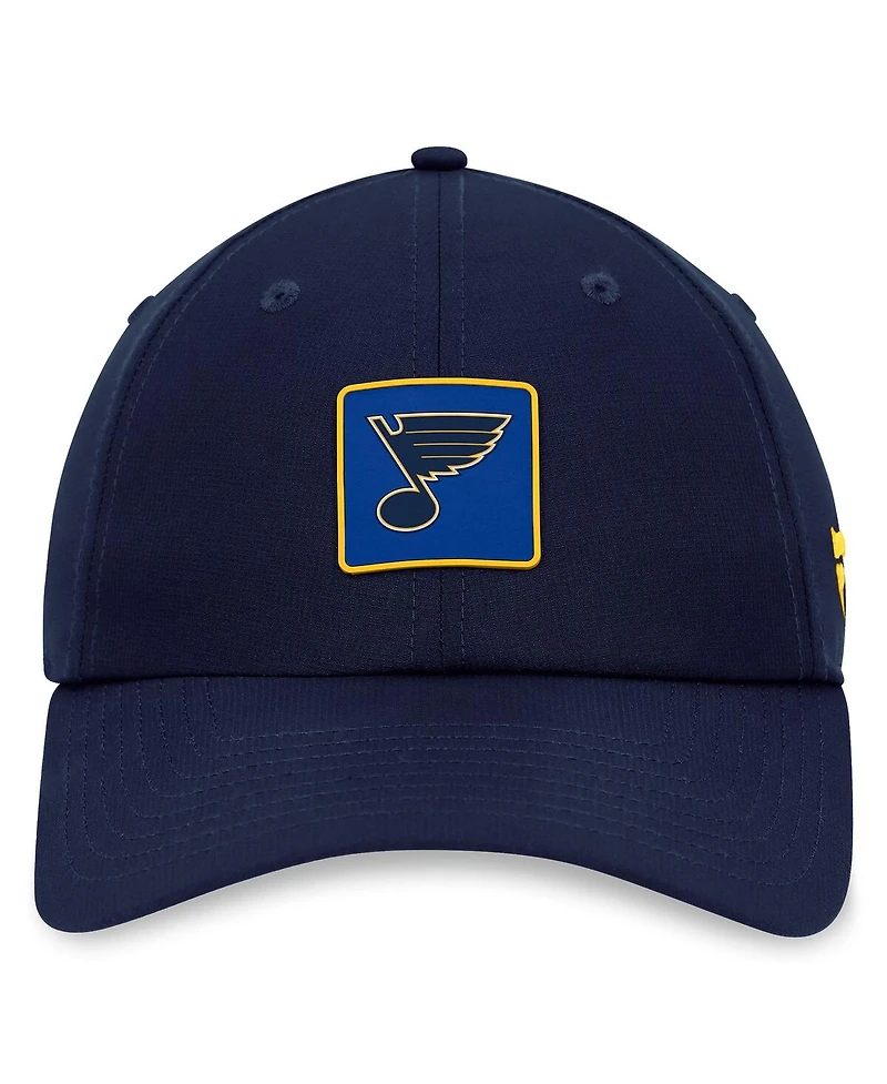 Fanatics Men's Navy St. Louis Blues Authentic Pro Rink Adjustable Hat