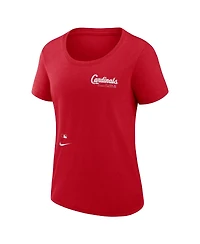 Nike Women's Red St. Louis Cardinals Authentic Collection Performance Scoop Neck T-Shirt
