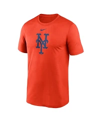 Nike Men's Orange New York Mets Legend Fuse Large Logo Performance T-Shirt