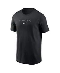 Nike Men's Black Chicago White Sox Large Logo Back Stack T-Shirt