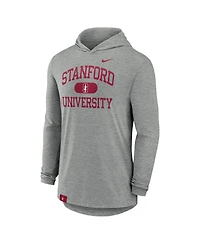 Nike Men's Heather Gray Stanford Cardinal Blitz Hoodie Long Sleeve T-Shirt