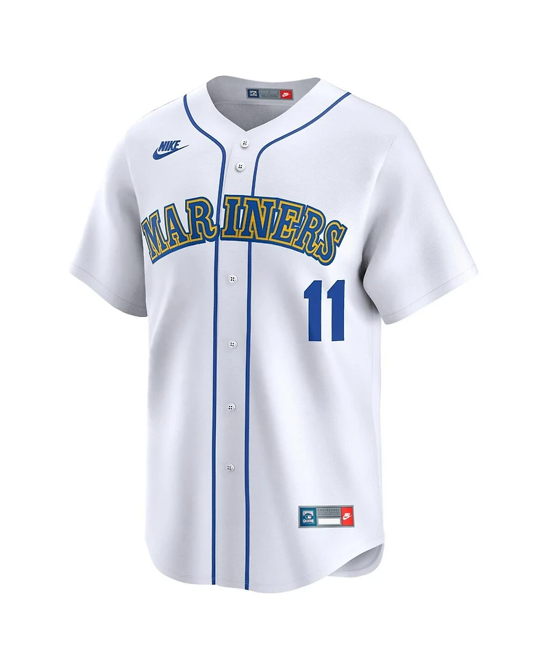 Nike Men's Edgar Martinez White Seattle Mariners Throwback Cooperstown Limited Jersey