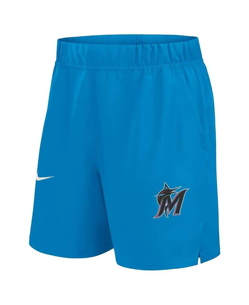 Nike Men's Blue Miami Marlins Woven Victory Performance Shorts