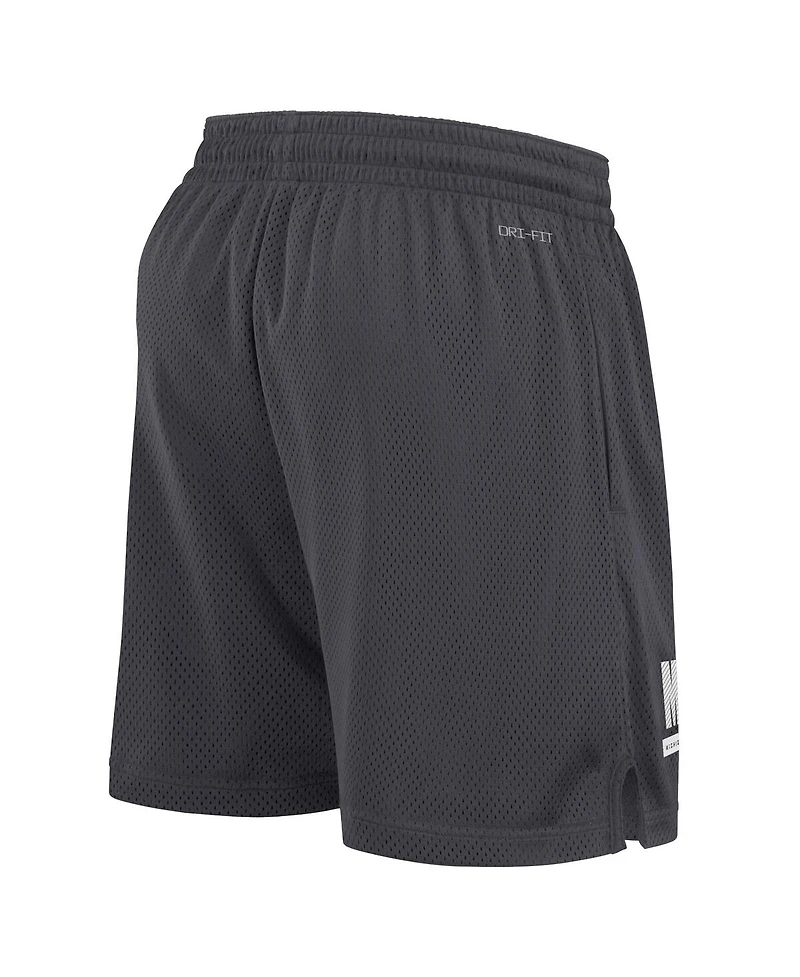 Nike Men's Anthracite Michigan State Spartans 2024 Sideline Mesh Shorts