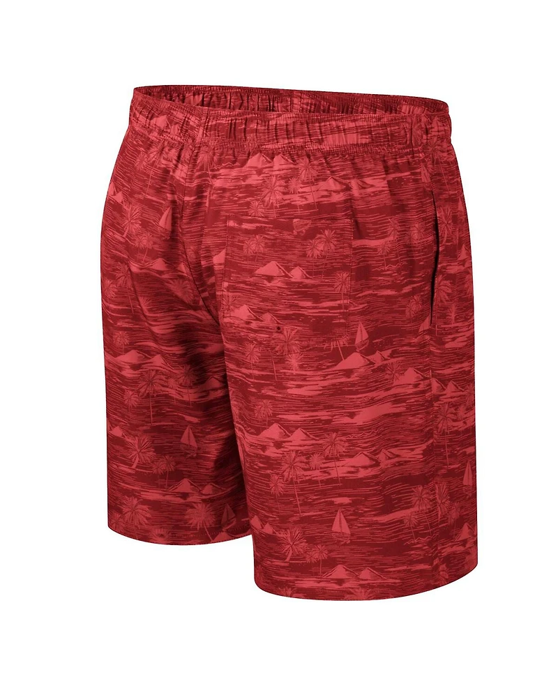 Colosseum Men's Cardinal Iowa State Cyclones Ozark Swim Shorts