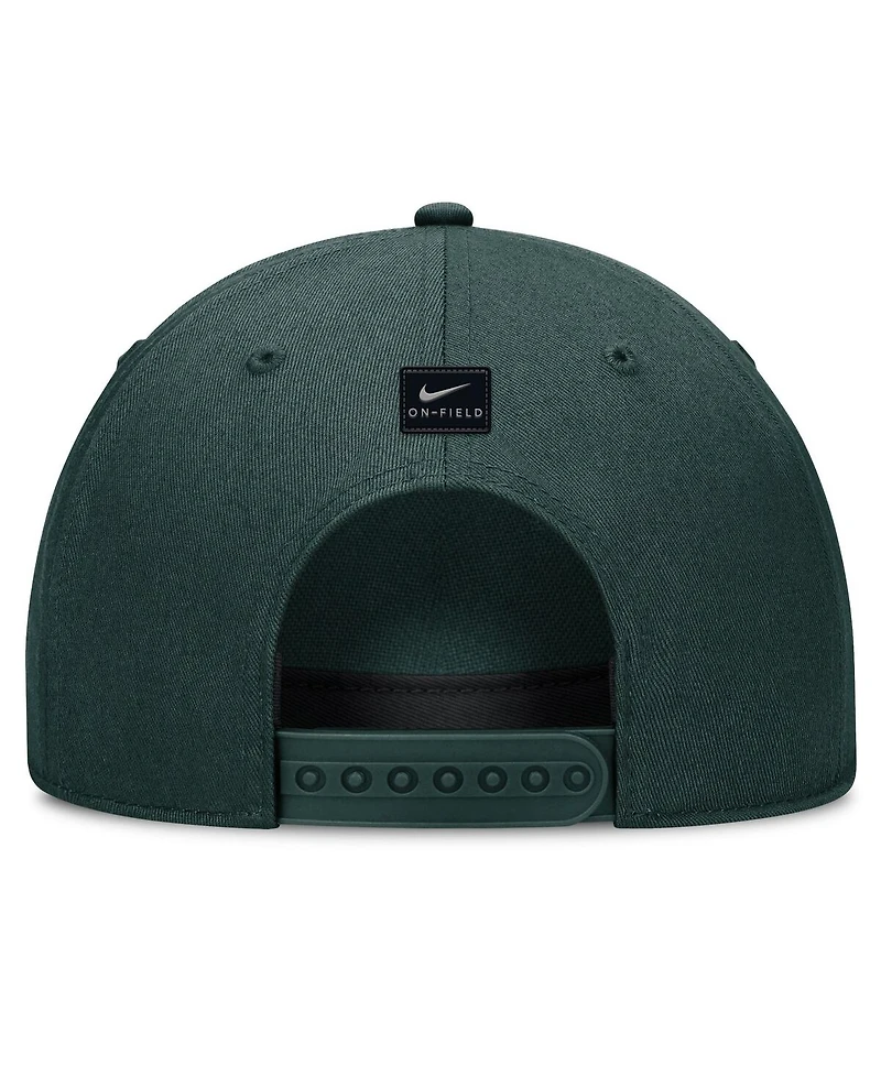Nike Men's and Women's Green Michigan State Spartans 2024 Sideline Adjustable Hat