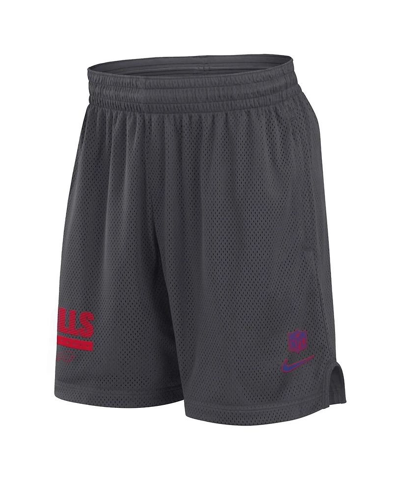 Nike Men's Anthracite Buffalo Bills 2024 Sideline Performance Mesh Shorts