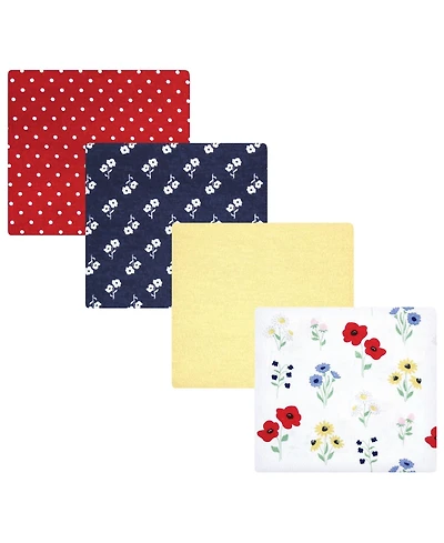 Hudson Baby Girls Cozy Cotton Flannel Newborn Throws