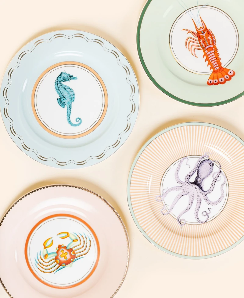 Yvonne Ellen Under the Sea Side Plates, Set of 4