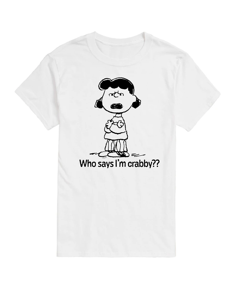 Hybrid Apparel Peanuts Crabby Mens Short Sleeve Tee