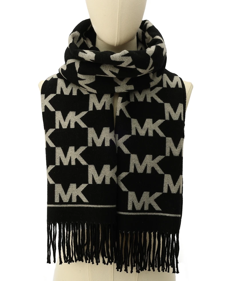 Michael Kors Women's Metallic Logo Wrap Scarf