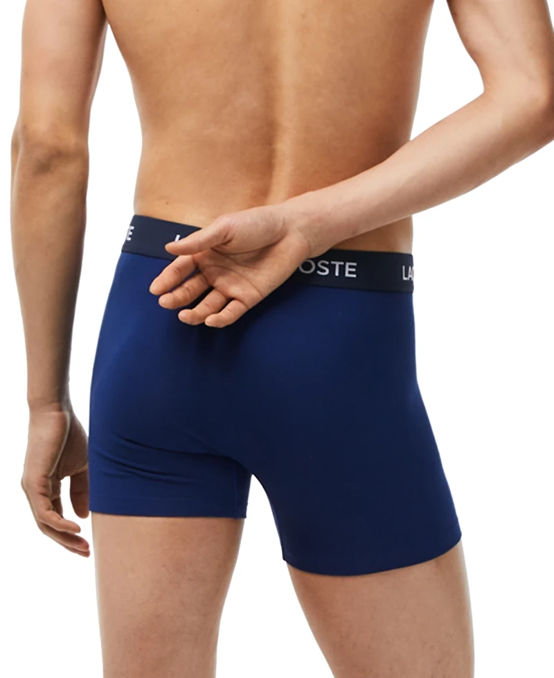 Lacoste Men's 5-Pack Regular-Fit Stretch Logo Band Boxer Briefs