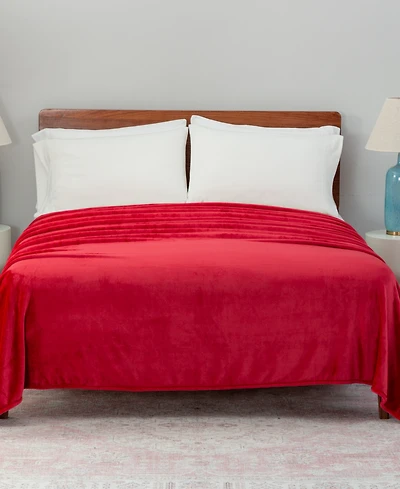 Berkshire Classic Velvety Plush Blanket, Twin, Exclusively at Macy's