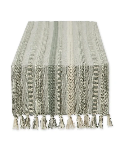 Design Imports Braided Stripe Table Runner