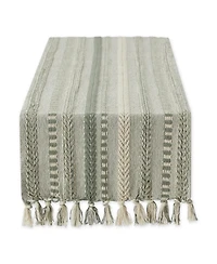 Design Imports Braided Stripe Table Runner