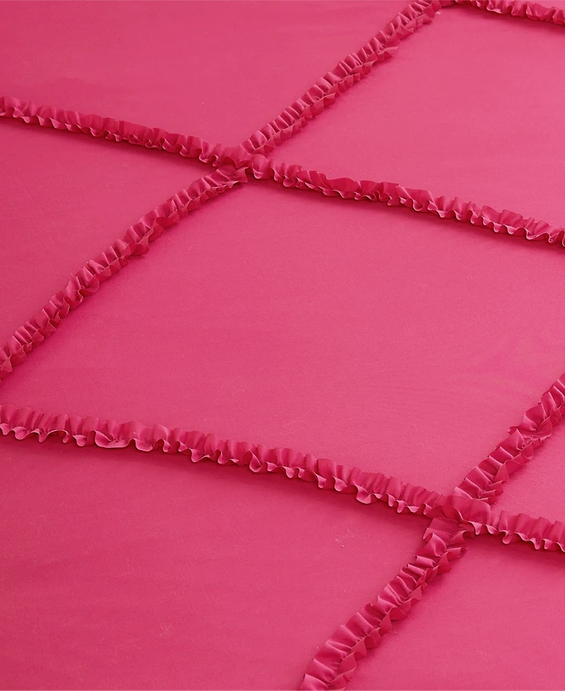 Juicy Couture Diamond Ruffle Piece Reversible Comforter Set