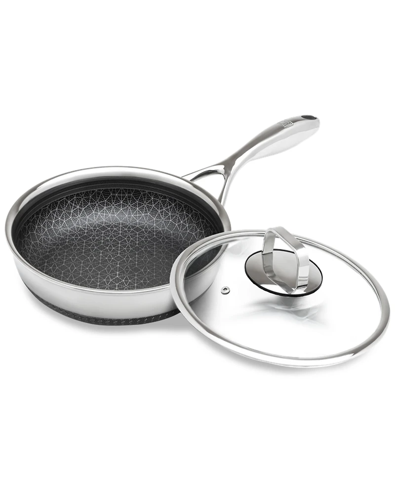 Livwell DiamondClad 10" Hybrid Nonstick Stainless Steel Frypan with Lid
