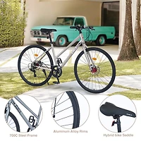 Streamdale 7-Speed Hybrid Road Bike with Disc Brakes
