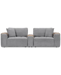 Nycolle 3-Pc. Modular Fabric Sofa with Console, Created for Macy's