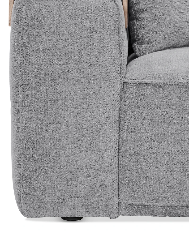 Nycolle 3-Pc. Modular Fabric Sofa with Console, Created for Macy's