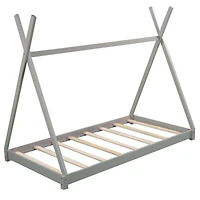 Streamdale Twin House Platform Bed With Triangle Structure