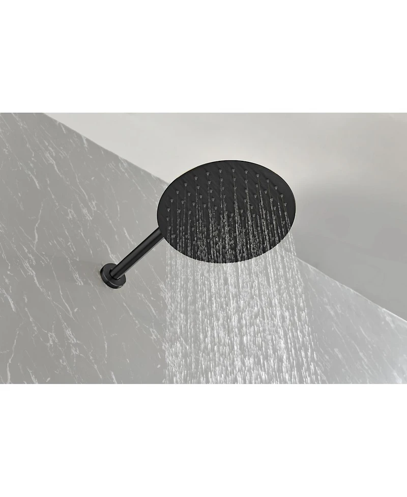 Wall Mounted Shower System with High Pressure 10" Rain Shower