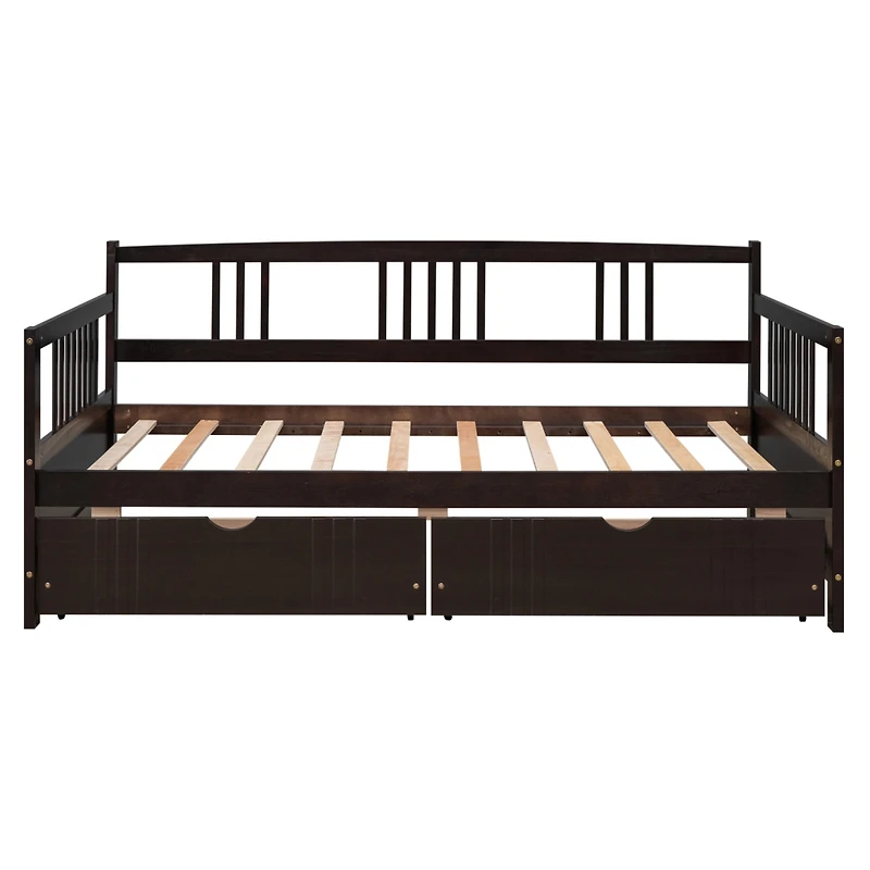 Streamdale Twin Daybed Wood Bed With Two Drawers