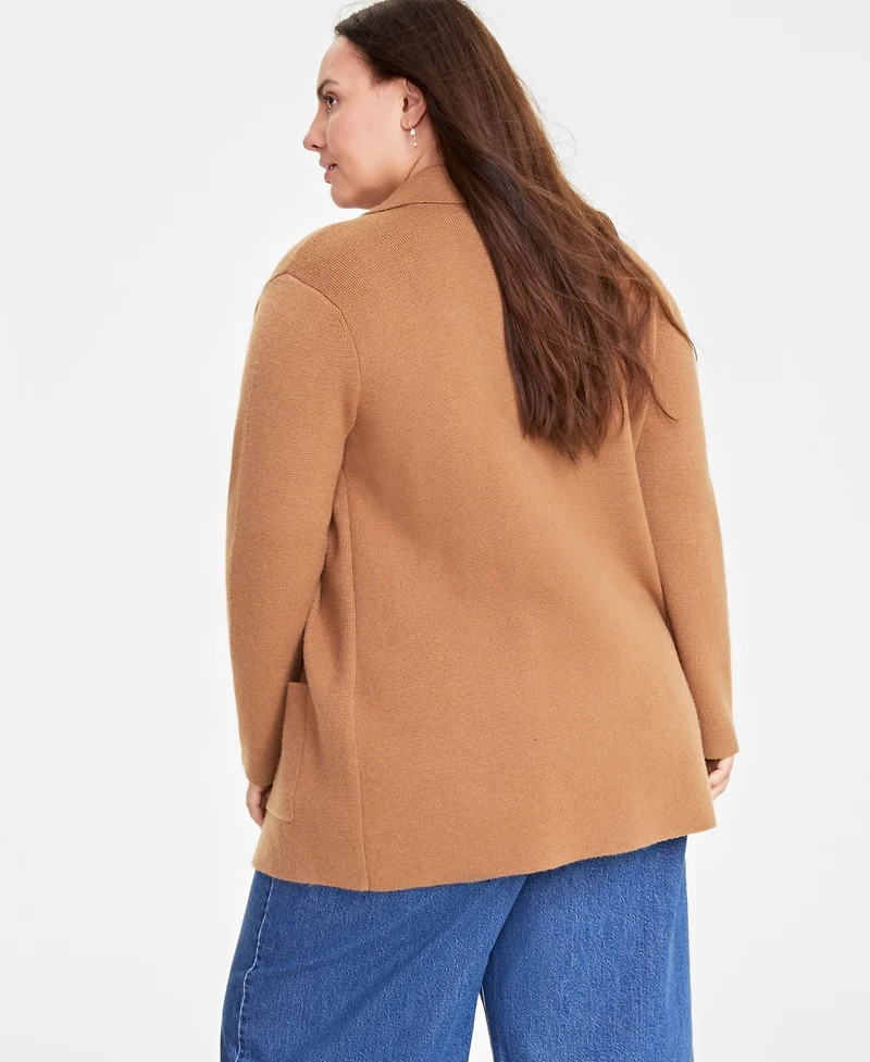 On 34th Plus Size Sweater Blazer, Created for Macy's