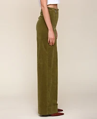 Avec Les Filles Women's Double-Zipper Wide-Leg Pants