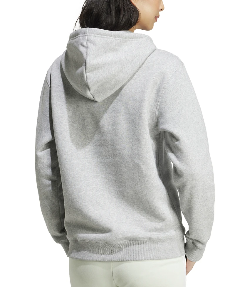 adidas Women's Big Logo Fleece Hooded Sweatshirt