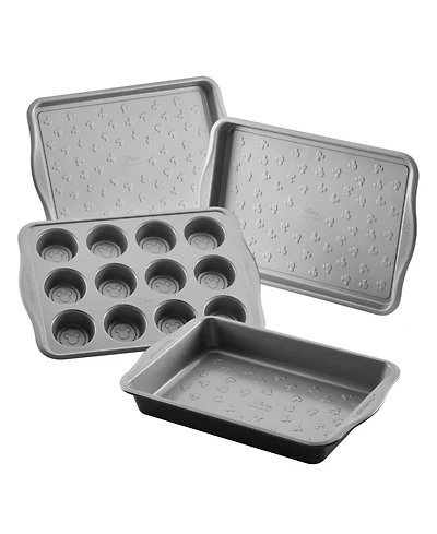Farberware Disney Bake with Mickey Mouse Steel 4-Piece Bakeware Set