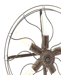 Rosemary Lane 15" Metal Fan Shape 5 Light Accent Lamp