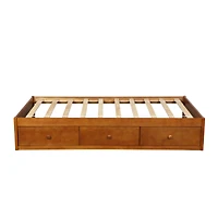 Streamdale Furniture Twin Size Platform Storage Bed With 3 Drawers