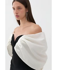 Nocturne Women's Off The Shoulder Maxi Dress