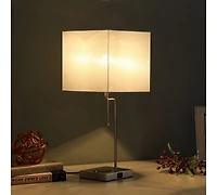 Streamdale 21.5-Inch Aston Square Table Lamp with Charging Station