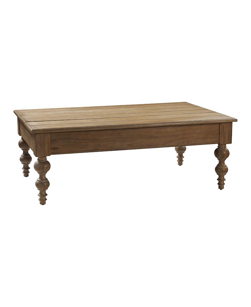 Hulala Home Gaston Farmhouse Lift Top 4 Legs Coffee Table with Storage