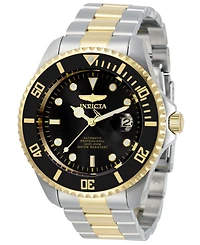 Invicta Men's Pro Diver Automatic 3 Hand Black Dial Stainless Steel Bracelet Watch