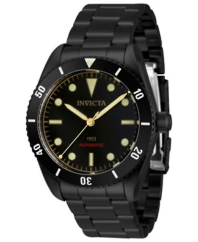 Invicta Mens Pro Diver Automatic 3 Hand Black Dial Stainless Steel Bracelet Watch