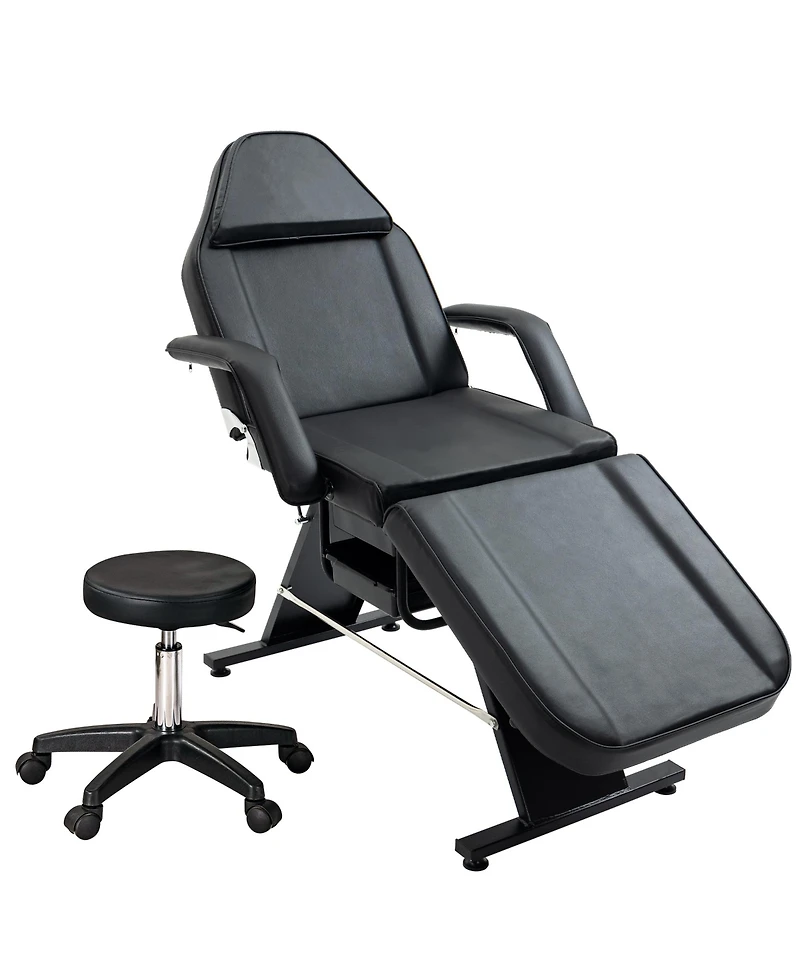 Streamdale Furniture 3-in-1 Multipurpose Adjustable Massage Bed and Facial Chair with Storage Pocket