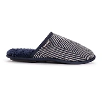 Muk Luks Men's Gavin Scuff Slippers, Dark Sapphire, Small