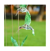 Hummingbird Solar Led Light Wind Chimes Home Garden Xmas Gift Decor Lamp Us