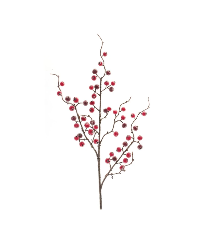 Slickblue Set of 12 Iced Berry Twig Sprays for Seasonal Decor