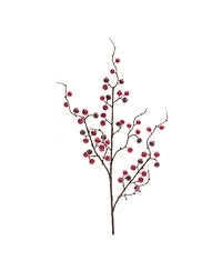 Slickblue Set of 12 Iced Berry Twig Sprays for Seasonal Decor