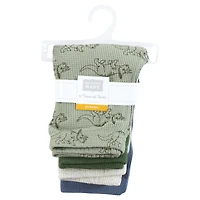 Hudson Baby Boys Thermal Tapered Ankle Pants 4pk, Football, 0-3 Months
