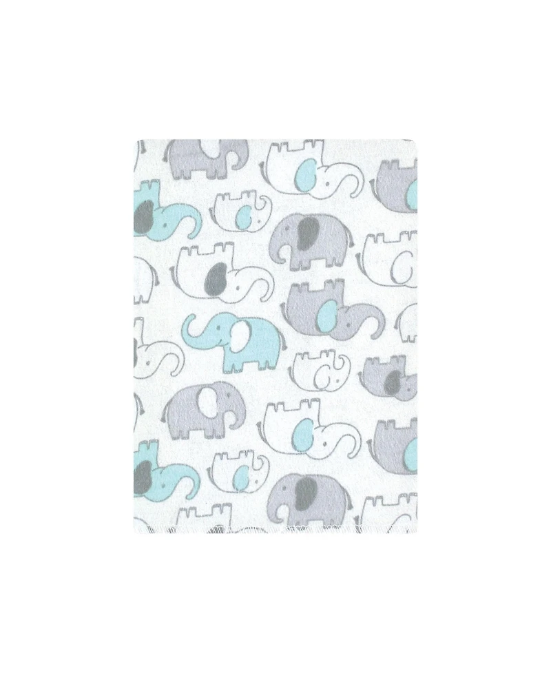 Hudson Baby Cotton Flannel Burp Cloths, 12-Pack