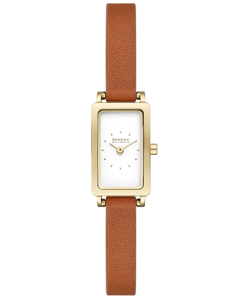 Skagen Women's Hagen Micro Two Hand Brown Pro-Planet Leather 30mm