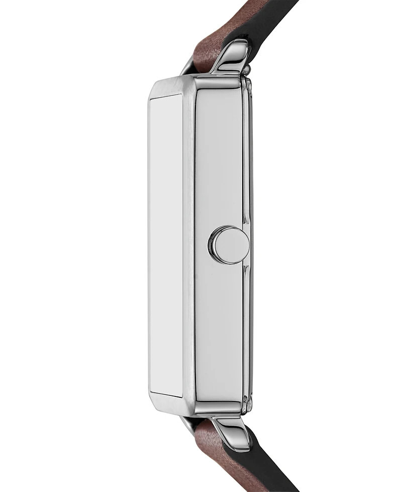 Skagen Men's Hagen Three Hand Brown Pro-Planet Leather 36mm